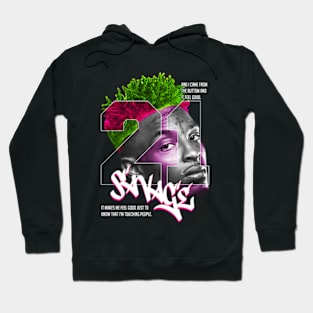 21 Savage Face Hoodie